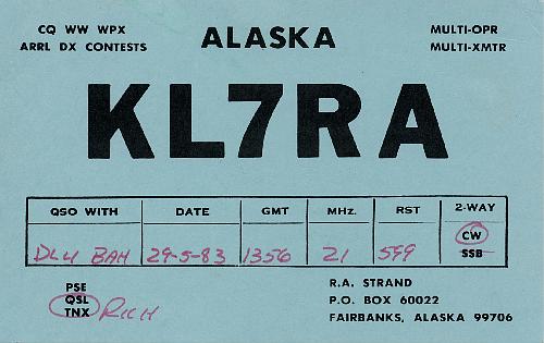 KL7RA KL7RA