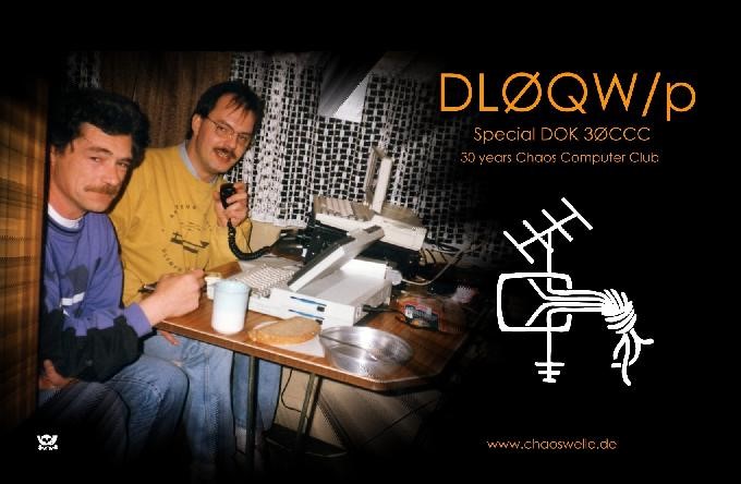 DLØQW/p - Pix from abt 1990 with now DK4WB and now DC7CCC